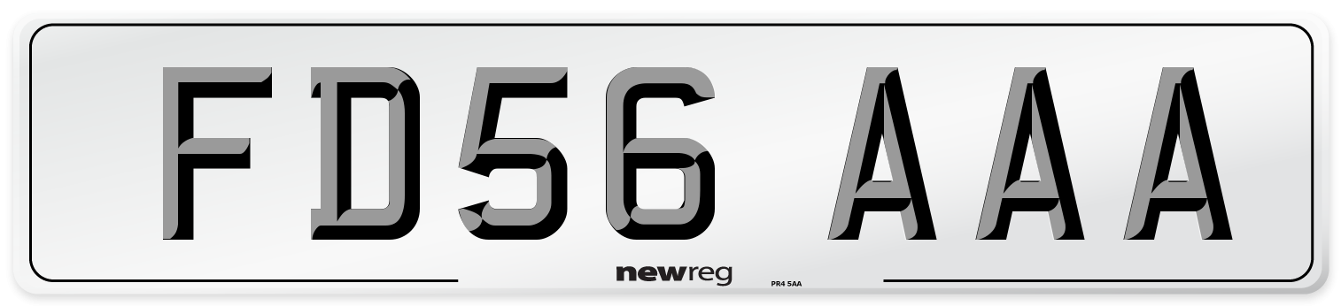 FD56 AAA Number Plate from New Reg